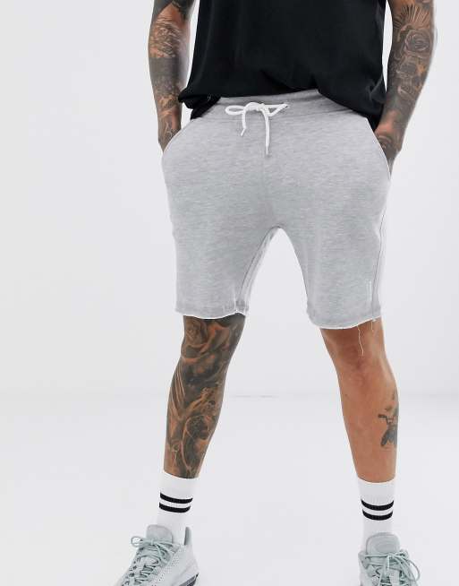 Raw hem 2024 jogger shorts