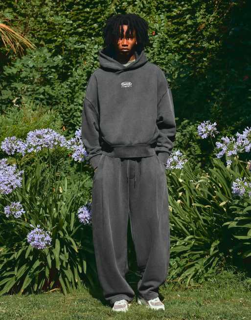 Bershka - Joggers a palloncino lavaggio nero con pieghe, 2 di 7