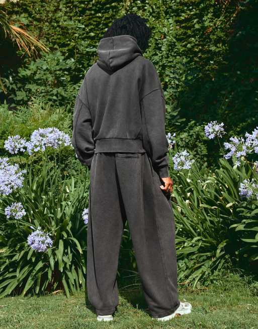 Bershka - Joggers a palloncino lavaggio nero con pieghe, 3 di 7