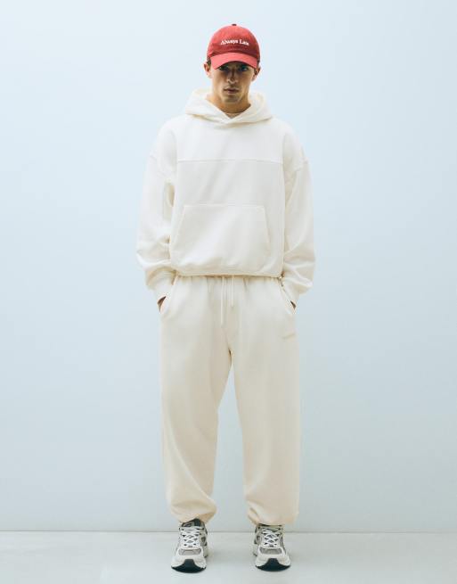 Bershka - Joggers bianchi a volume, 2 di 6