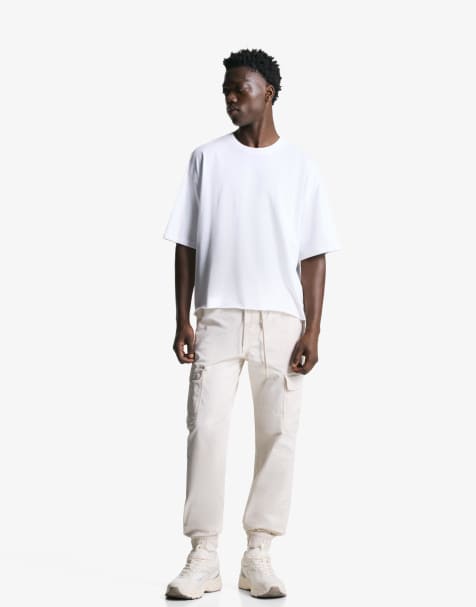 Bershka - Joggers cargo beige - view 1