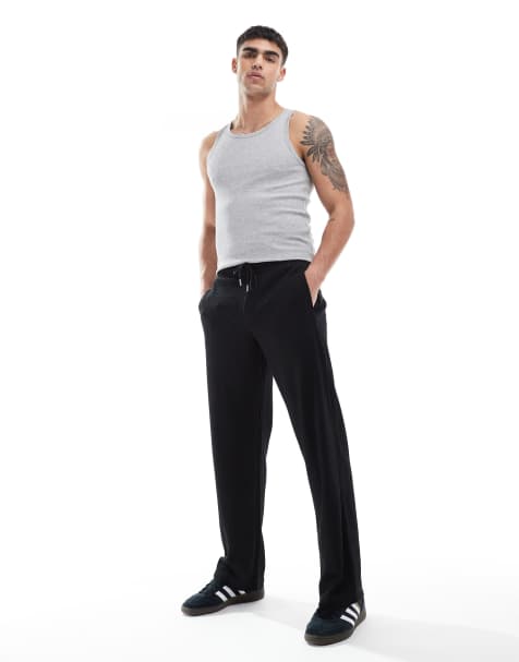 Bershka - Joggers in seersucker nero - view 1