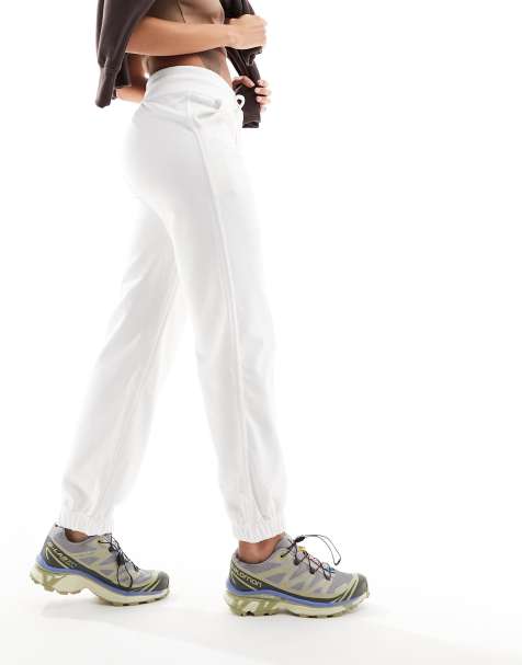 White joggers cheap womens bottoms