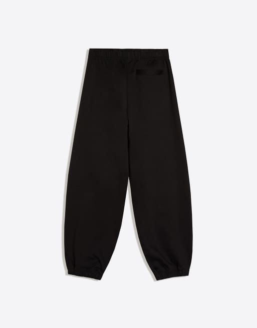 Bershka - Joggers neri a volume, 6 di 6