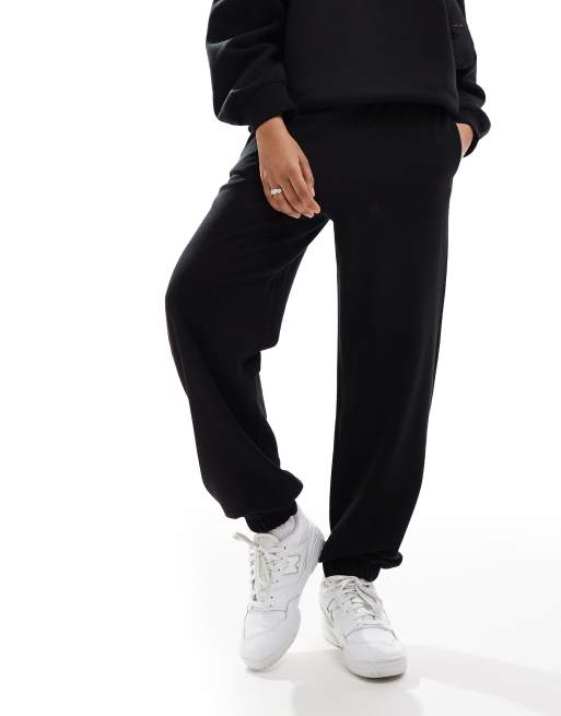 Bershka Wide Leg Tuta Da Ginnastica Bershka Bershka Joggers Neri ASOS