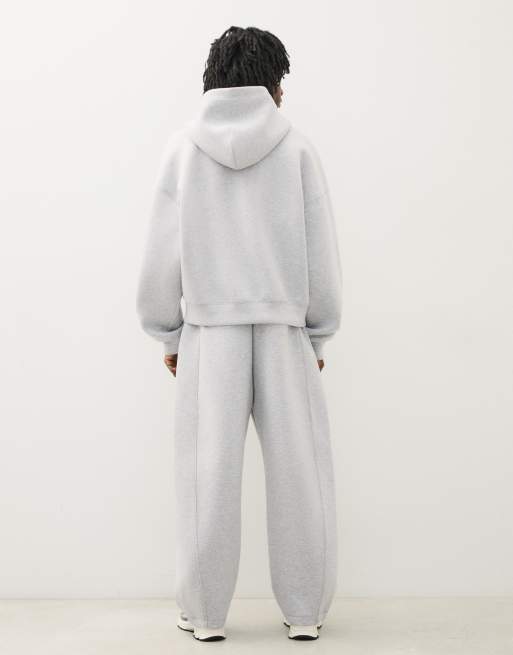 Bershka - Joggers tecnici a palloncino grigio chiaro, 4 di 7