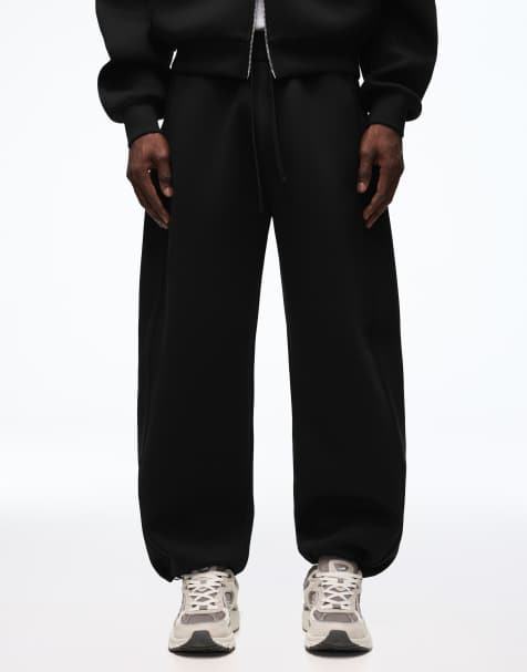 Bershka - Joggers tecnici a palloncino neri - view 1