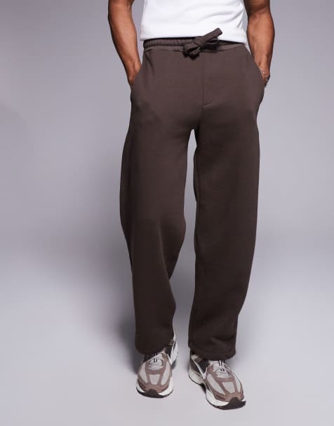 Bershka - Joggingbroek met ballonpasvorm in bruin - view 1