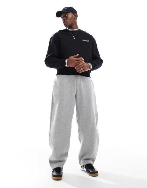 Bershka - Joggingbroek met ballonpasvorm in grijs