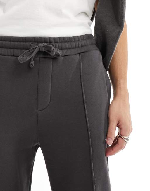 Bershka - Joggingbroek met wijde pijpen in antraciet , 5 van 5