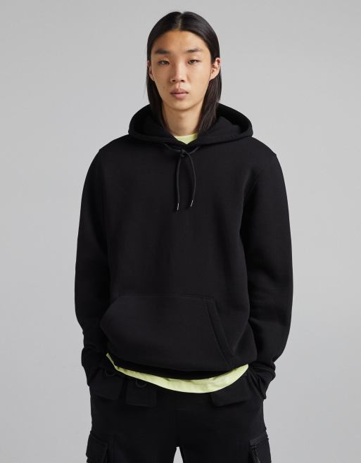 Black hoodie bershka new arrivals