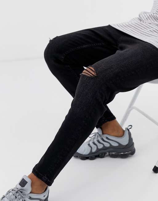 carrot fit black jeans
