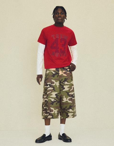 Bershka jorts a gamba bombata verdi - view 1