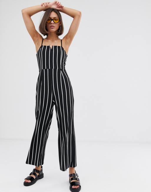 Bershka store jumpsuit striped