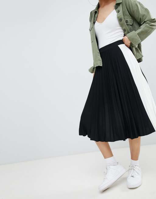 Jupe plissée noire bershka new arrivals