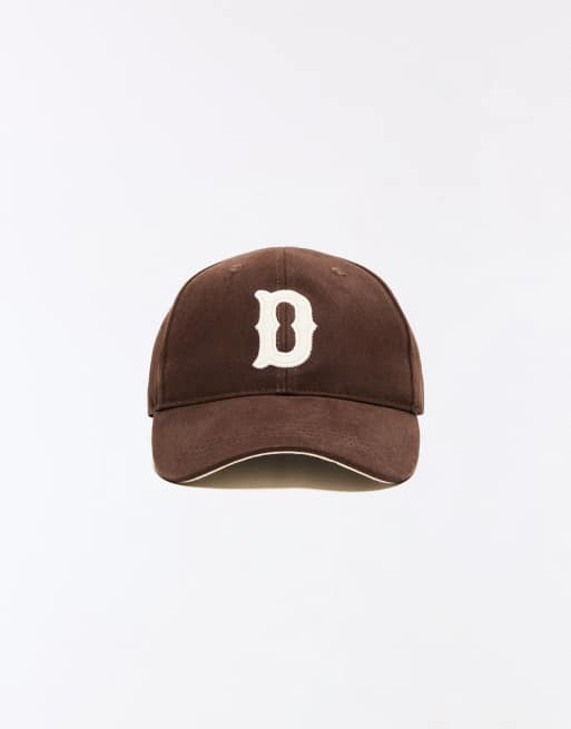 Bershka – Kappe in Braun mit Aufnäher, 3 von 5