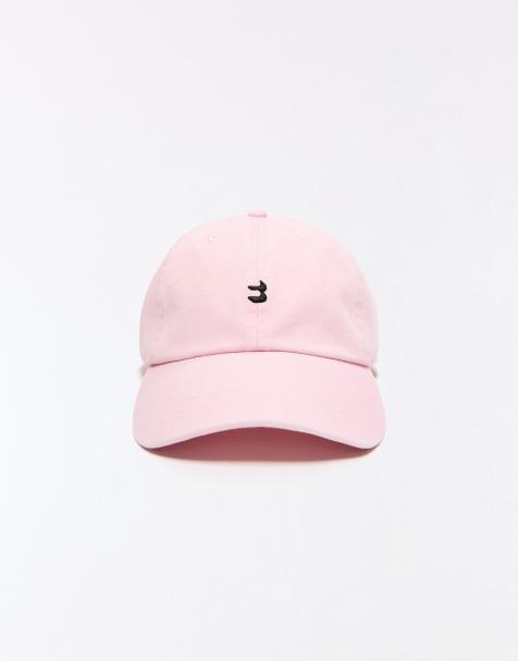 Bershka – Kappe in Rosa mit Stickerei - view 1