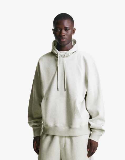 Bershka – Kapuzenpullover in Hellgrau - view 1