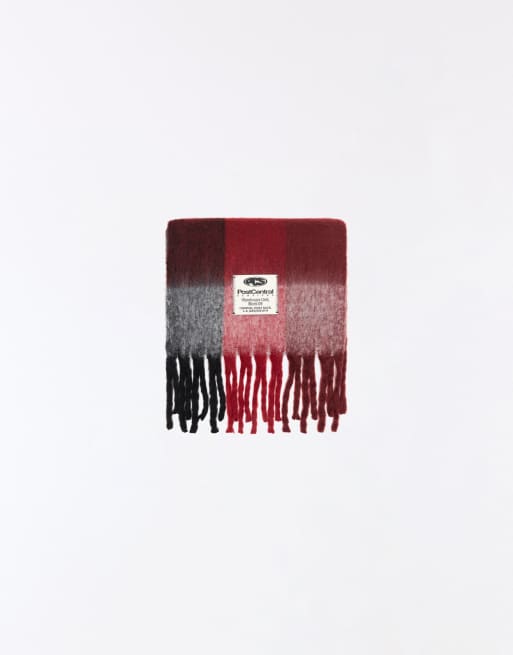 Bershka karierter Schal in Rot, 4 von 4