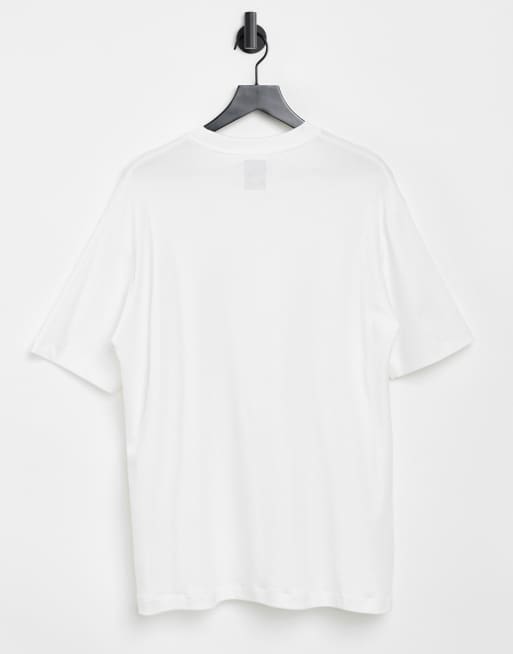 Bershka – Kastenförmiges T-Shirt in Weiß, 2 von 4