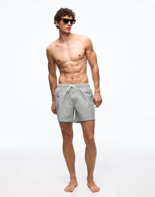 Bershka – Kastiger Badeanzug in Grün, 2 von 4