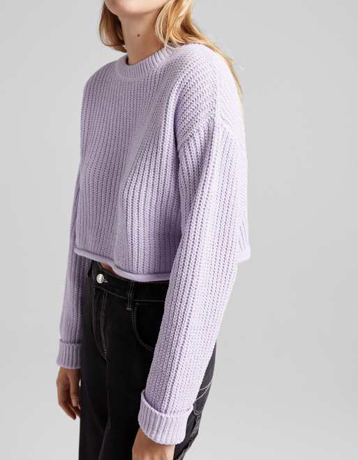 Lavender on sale chenille sweater