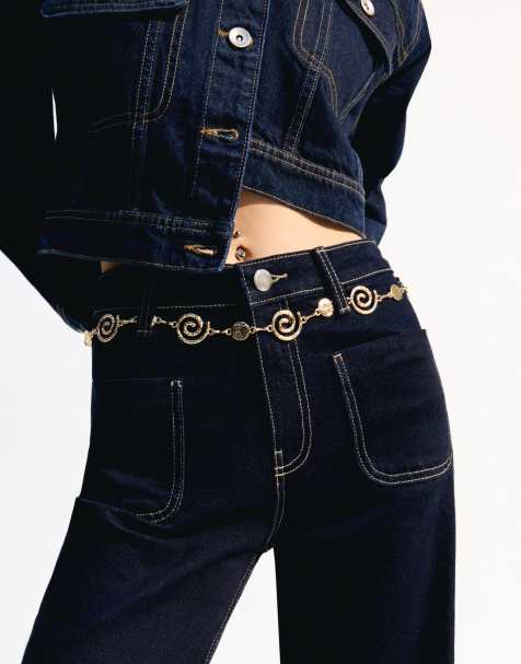 Bershka - Kettingriem met spiralen in goud - view 1