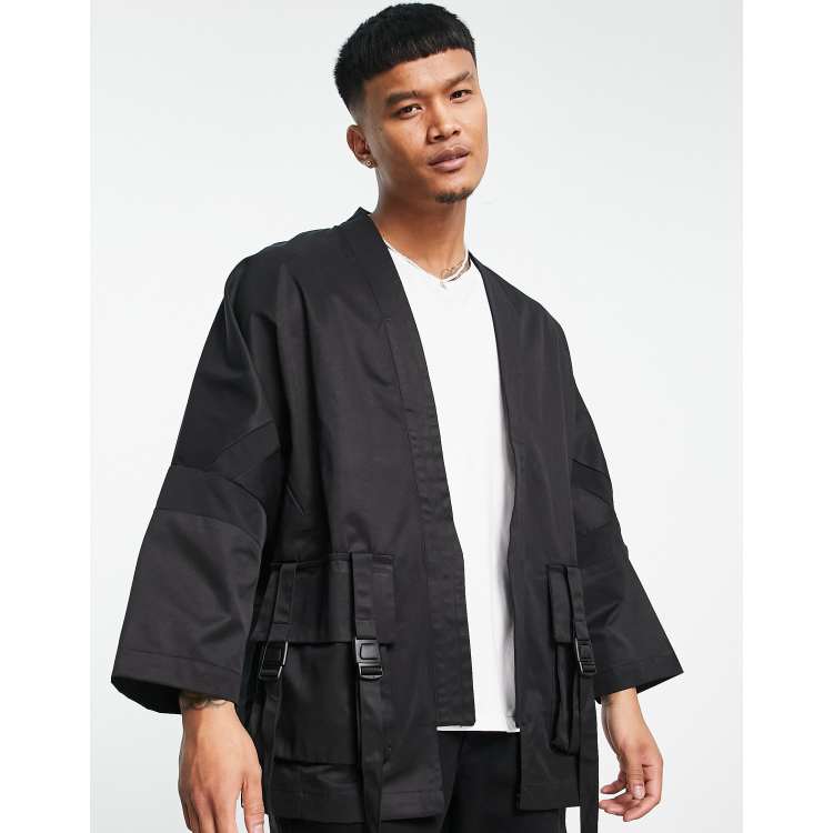 vila kimono leichte jacke Bershka – Kimono-Jacke in Schwarz ASOS