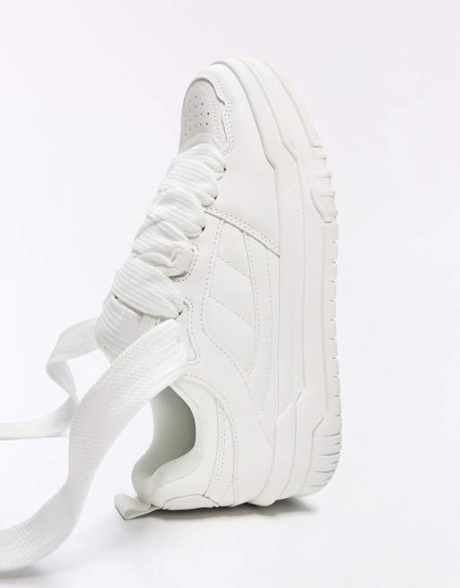 Bershka – Klobige Skater-Sneaker in Weiß, 4 von 7