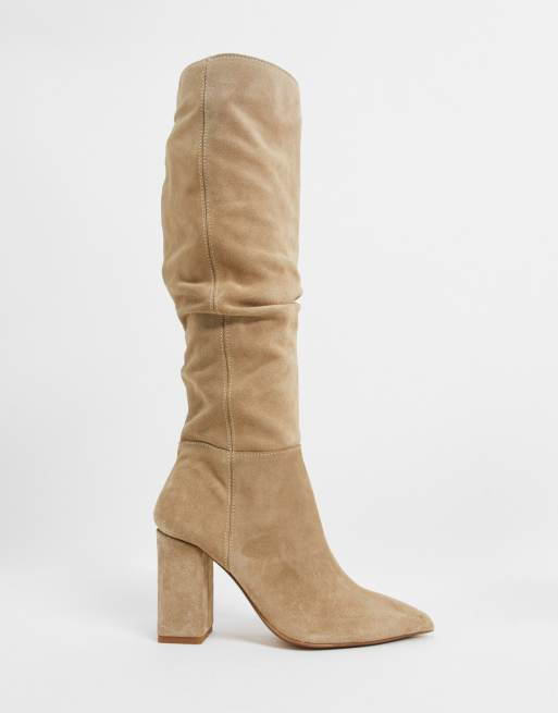 Botte beige bershka new arrivals