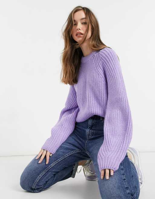 Pull bershka violet new arrivals