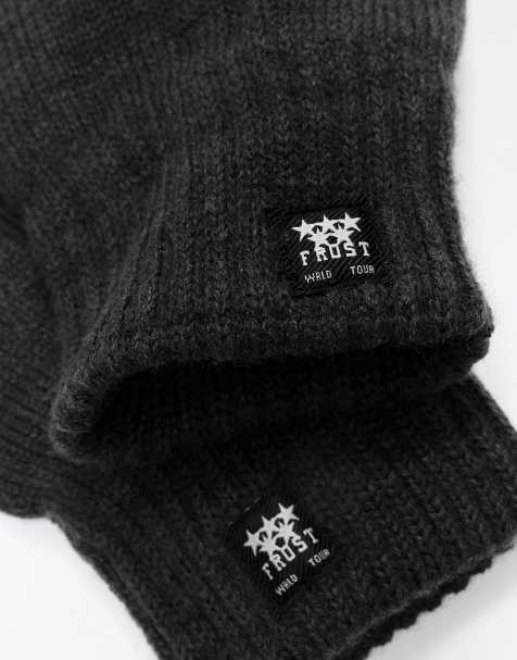 Bershka Knit mittens in black - view 1