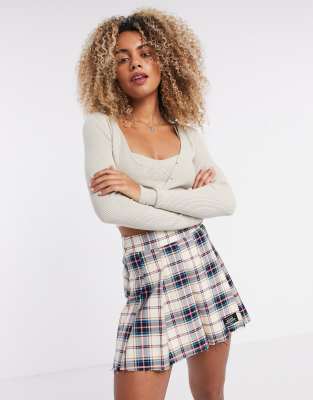 Bershka knitted cardigan co-ord in taupe | ASOS