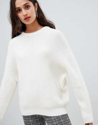 all white sweater