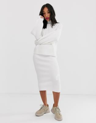 asos sweater skirt set