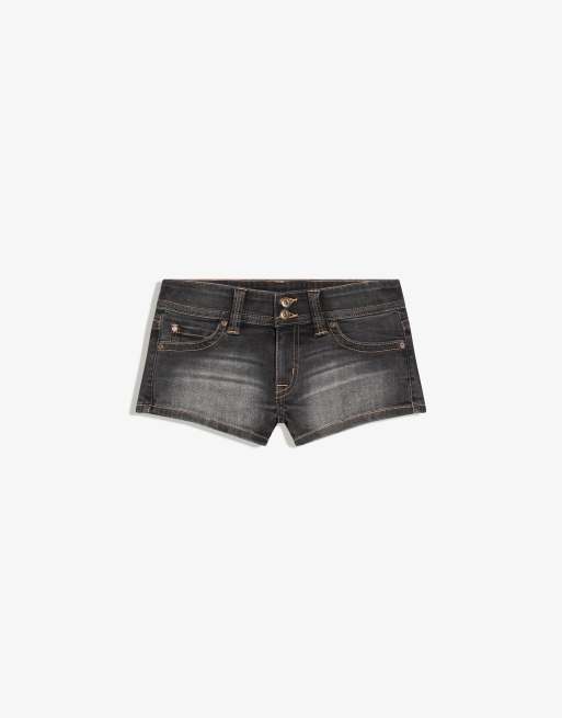 Bershka - Korte sorte denimshorts, 5 af 5