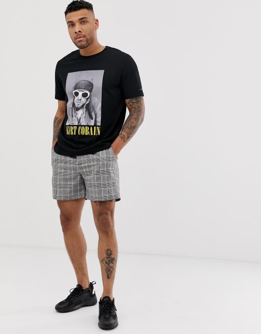 matriz lista Juramento Bershka Kurt Cobain loose fit t-shirt in black | ASOS