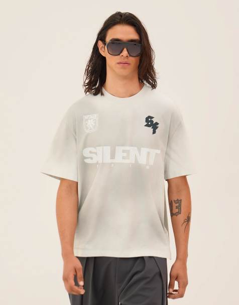 Bershka – Kurzärmliges T-Shirt mit Tierfellmuster - view 1