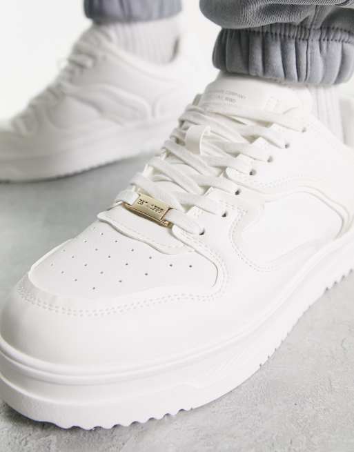 ★ドイツ発*BERSHKA*新作*CHUNKY スケータースニーカー/WHITE★ ☆ドイツ発*BERSHKA*新作*CHUNKY スケータースニーカー/WHITE