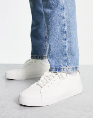 Bershka lace up trainers in white - ASOS Price Checker
