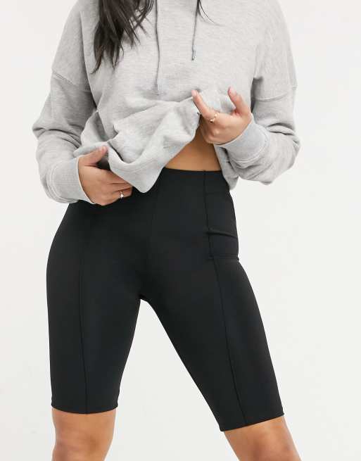 Bershka legging shorts in black