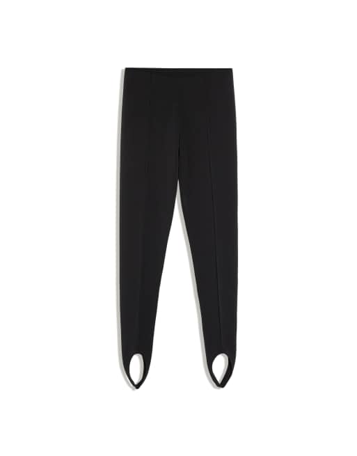 Bershka Leggings mit Steg in Schwarz, 2 von 2