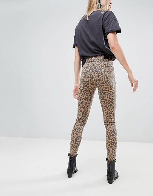 Specialist streepje Welke Bershka leopard skinny jean | ASOS
