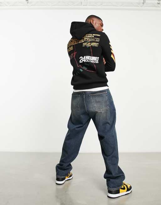 Bershka - Les Mans - Hoodie in zwart 