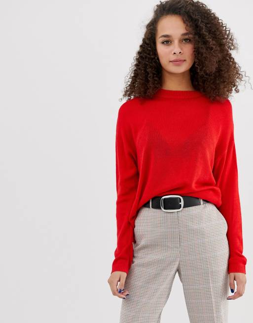 Lightweight shop red sweater