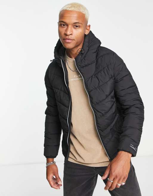 Asos bershka puffer on sale jacket