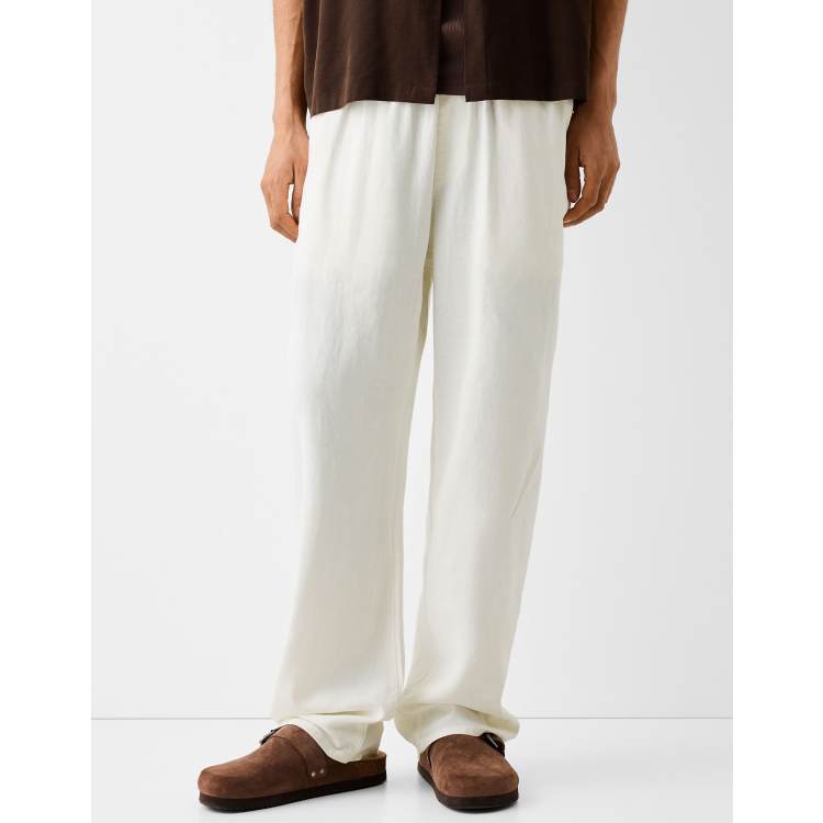 【COSYHARU】Monet wide slacks So Comfy Wide Leg Pant Cropped Length - Mocha | Three Bird Nest