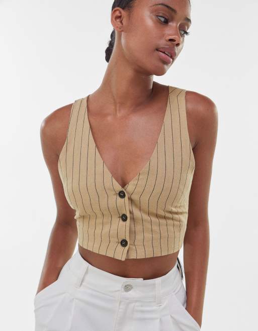 bershka linen shirt