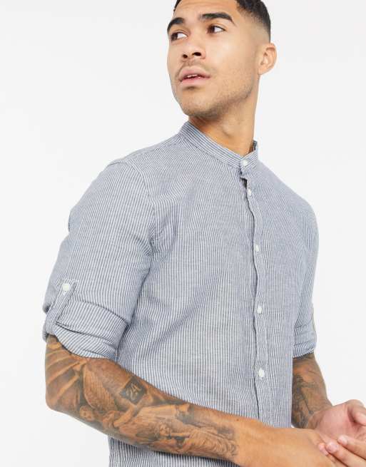 bershka linen shirt
