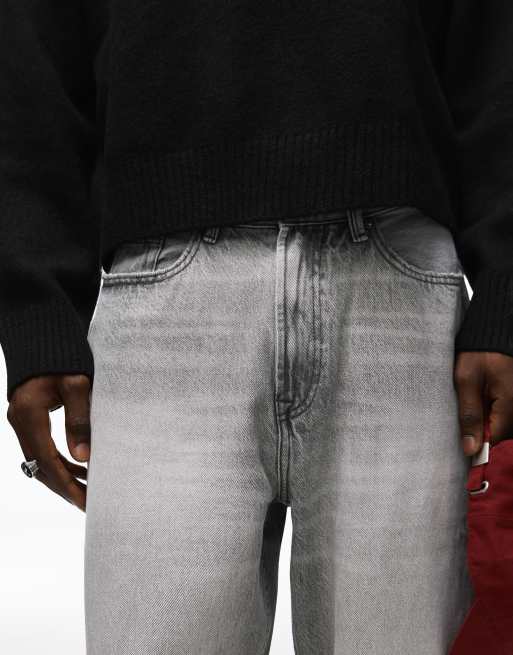 Bershka – Ljusgrå, baggy jeans, 4 av 4